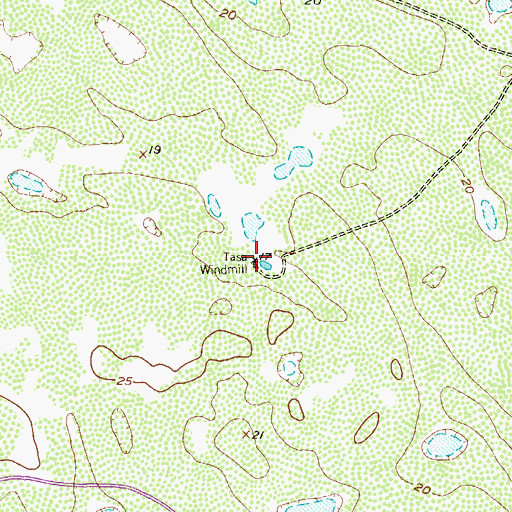 Topographic Map of Tasa Windmill, TX