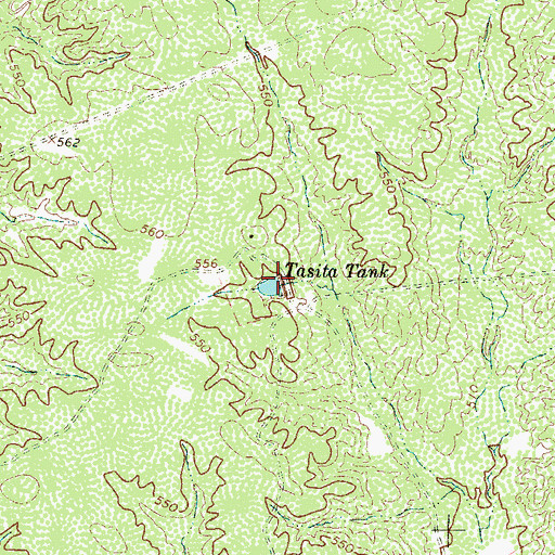 Topographic Map of Tasita Tank, TX