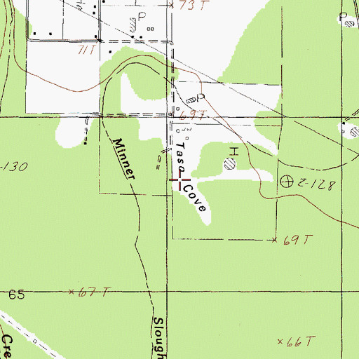 Topographic Map of Taso Cove, TX