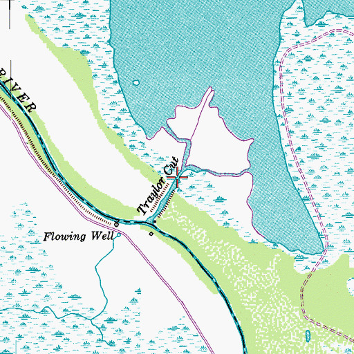 Topographic Map of Taylor Cut, TX