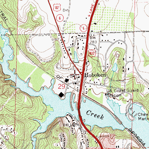 Topographic Map of Thankful Baptist Church, AL