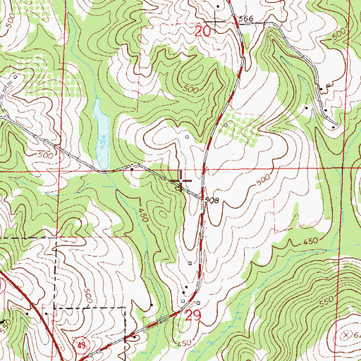 Topographic Map of Ventress Mill (historical), AL