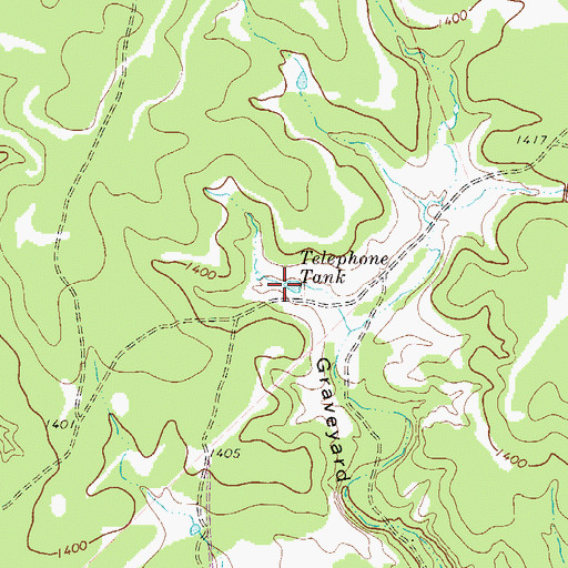 Topographic Map of Telephone Tank, TX