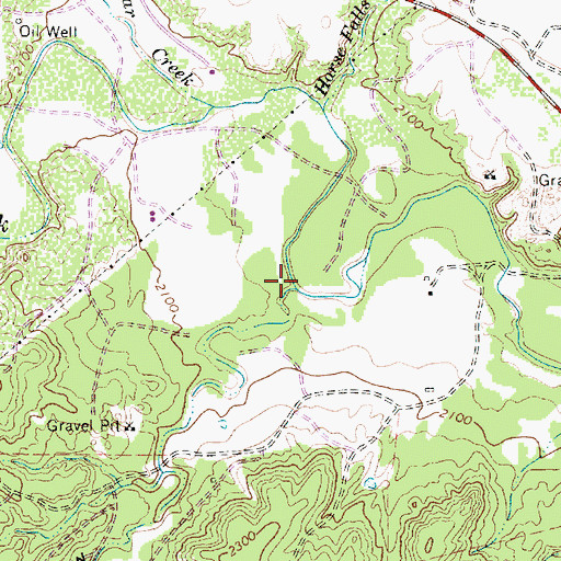 Topographic Map of Tenant Hollow, TX