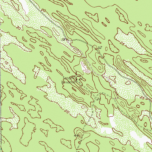 Topographic Map of Teodoro Windmill, TX