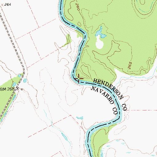 Topographic Map of The Cutoff, TX