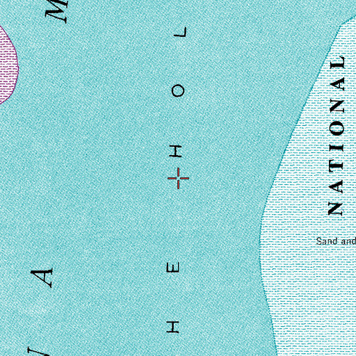 Topographic Map of The Hole, TX