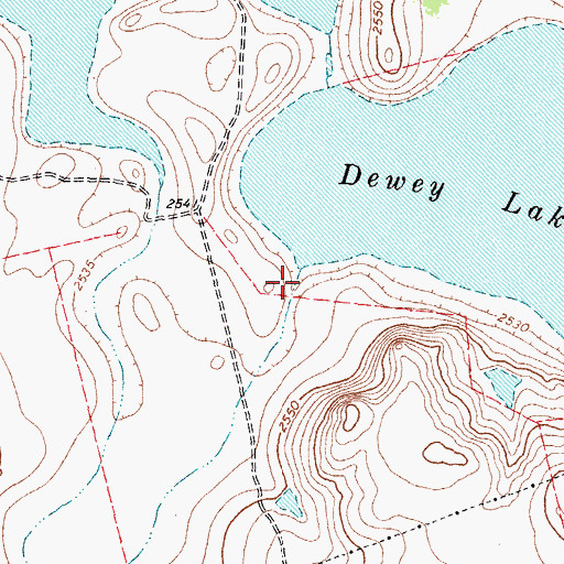 Topographic Map of Thirtysix Draw, TX