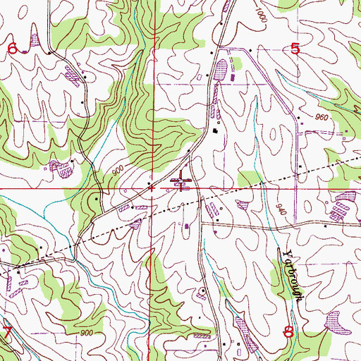 Topographic Map of Antioch Methodist Church, AL