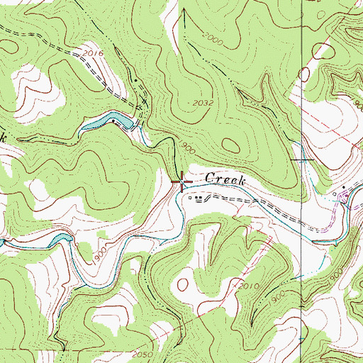 Topographic Map of Tomas Creek, TX