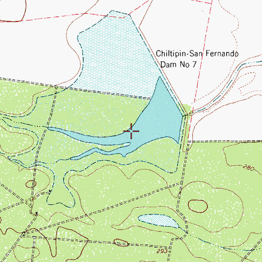 Topographic Map of Toro Creek, TX