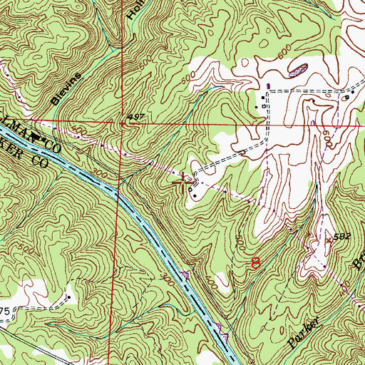 Topographic Map of Browns Ferry (historical), AL