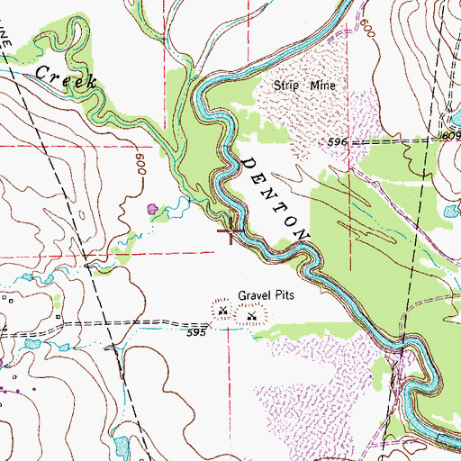 Topographic Map of Trail Creek, TX