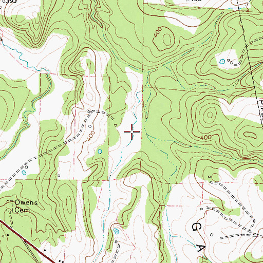 Topographic Map of Tranwick Gas Field, TX