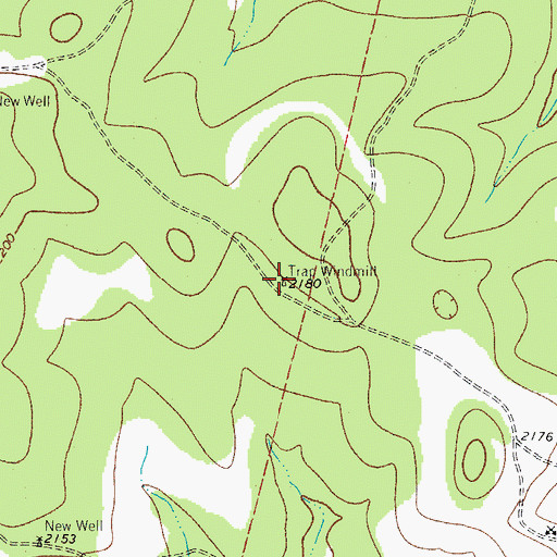 Topographic Map of Trap Windmill, TX
