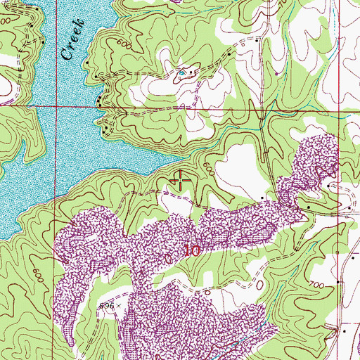 Topographic Map of Brushy Pond Number 1 Mine, AL