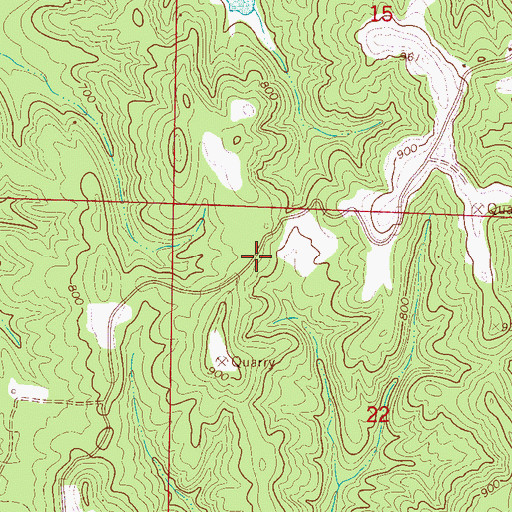 Topographic Map of Chigger Ridge School (historical), AL