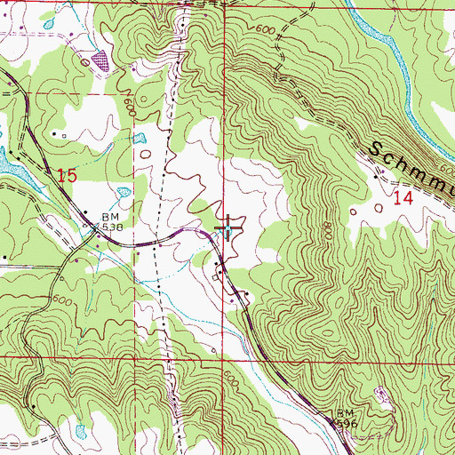 Topographic Map of Clover Valley Pond, AL