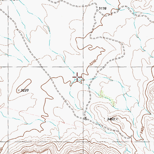 Topographic Map of Trough Canyon, TX