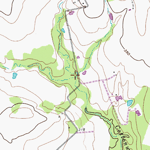 Topographic Map of Turkey Creek, TX