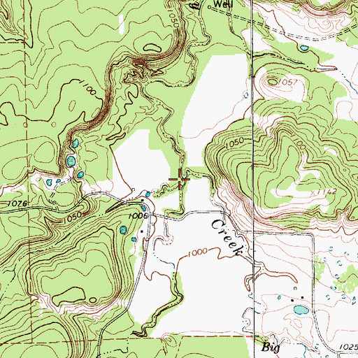Topographic Map of Turkey Creek, TX