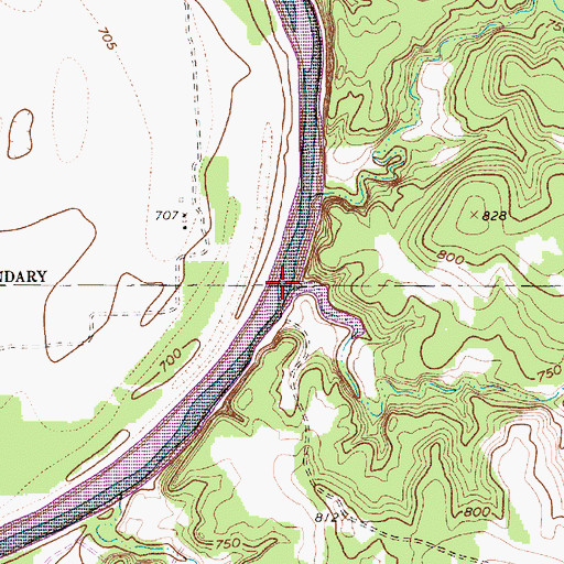 Topographic Map of Turkey Creek, TX