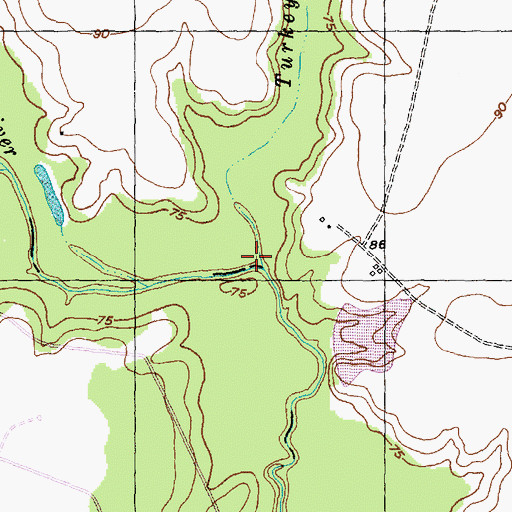 Topographic Map of Turkey Creek, TX