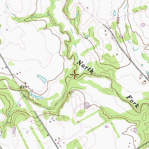 Topographic Map of Turkey Creek, TX