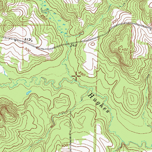 Topographic Map of Turkey Creek, TX