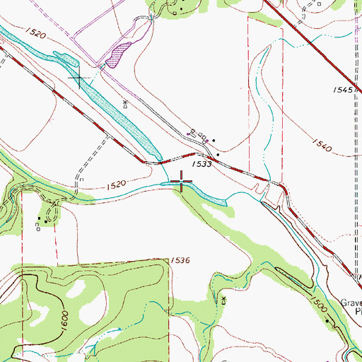 Topographic Map of Turtle Creek, TX