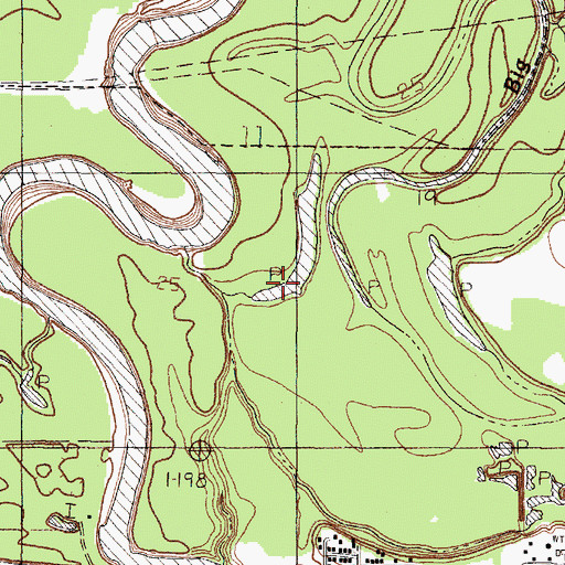 Topographic Map of Twin Lake, TX