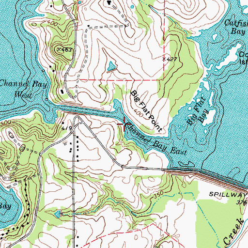 Topographic Map of Lake Tyler, TX