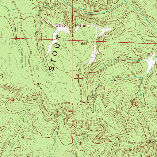Topographic Map of Fuller Drift Mine, AL
