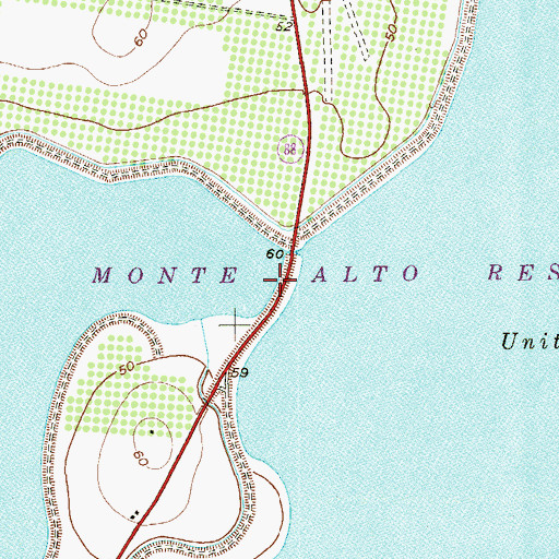 Topographic Map of Unit Number One, TX