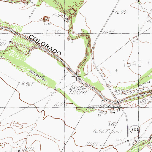 Topographic Map of Valley Creek, TX