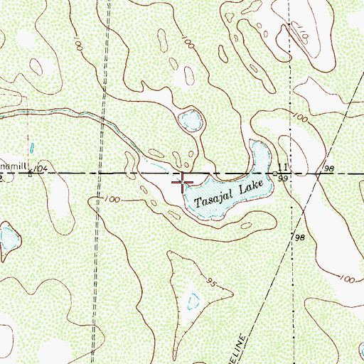 Topographic Map of Vargas Creek, TX