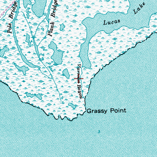 Topographic Map of Varnum Bayou, TX