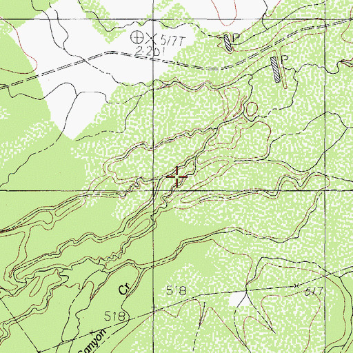 Topographic Map of Velenzuela Creek, TX