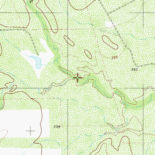 Topographic Map of Venado Creek, TX