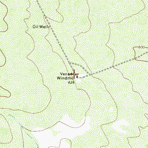 Topographic Map of Venado Windmill, TX