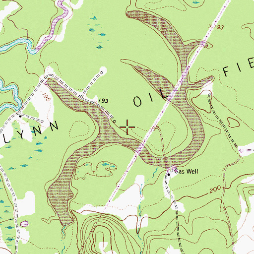 Topographic Map of Vickie Lynn Oil Field, TX