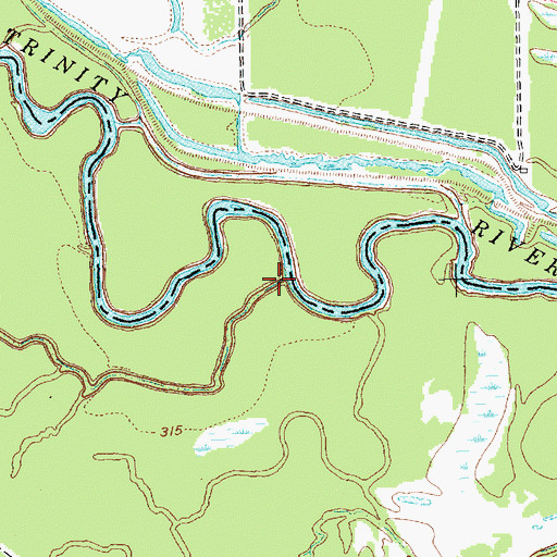 Topographic Map of Village Creek, TX