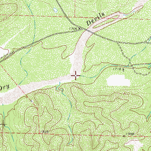 Topographic Map of Vinegarone Draw, TX