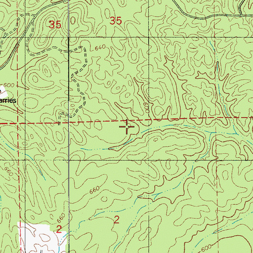 Topographic Map of Masons Mill (historical), AL