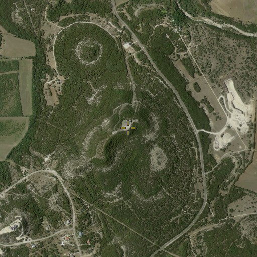 Aerial/Satellite Image of Vogels Peak, TX