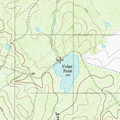 Topographic Map of Volpe Tank, TX