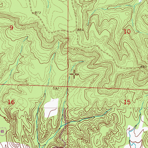Topographic Map of Mayfield Mine, AL