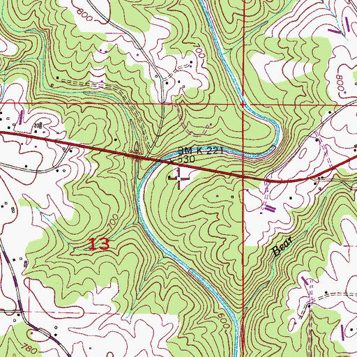 Topographic Map of Plainview Baptist Church, AL