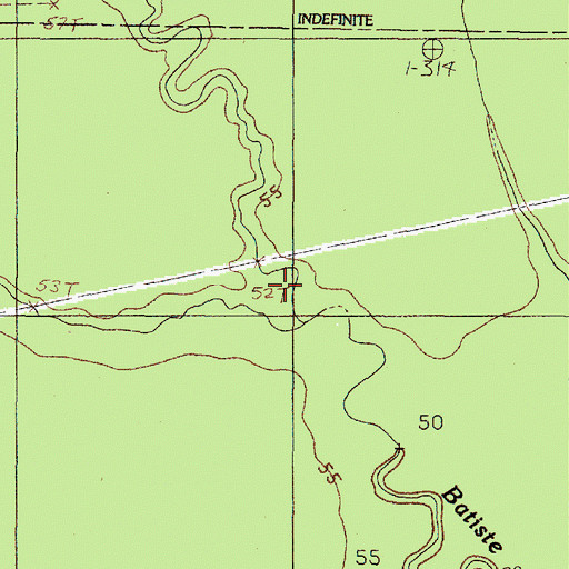 Topographic Map of West End Slough, TX