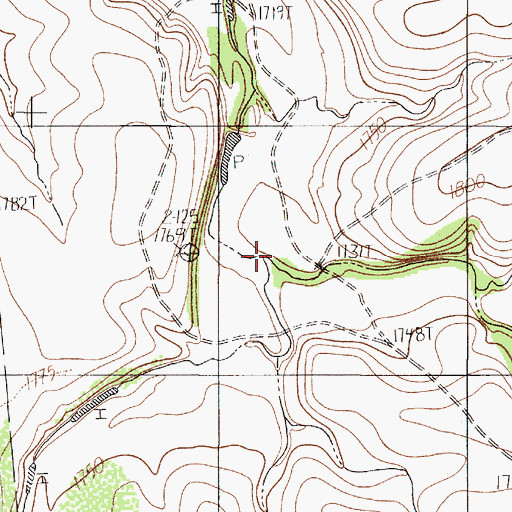 Topographic Map of West Fork Spring Creek, TX
